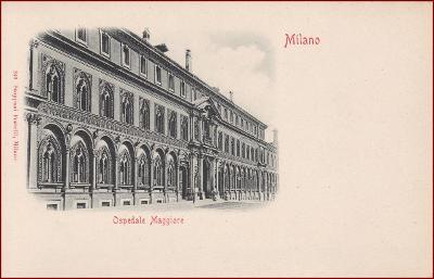 Milano * Ospedale Maggiore, budova, architektura * Itálie * Z1728