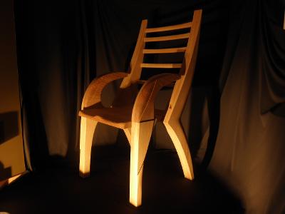 Designová dubová židle