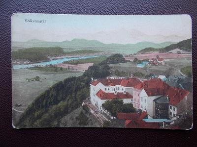 Rakousko Völkermarkt Korutany Slovinsko Velikovec hrad tvrz pevnost