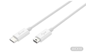 J5CREATE JUCX10 USB 2.0 Type-C to Mini-B kabel