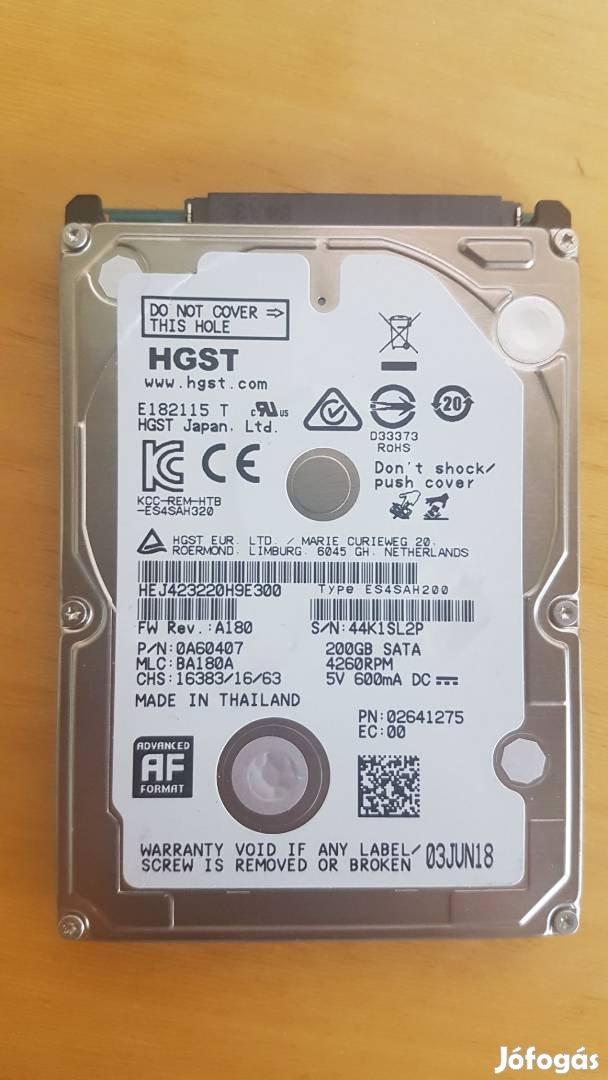 HDD do notebooku 200Gb, SATA , 2.5