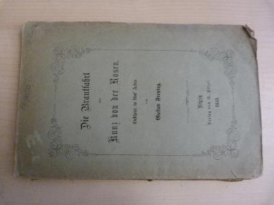 Stará kniha-časopis 1858 GUSTAV FRENTAG-DIE BRAUTFAHRT KUNZ..