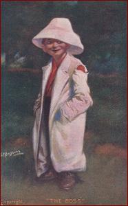 Děti * chlapec, portrét, humor, klobouk, krajina, umělecká * M6289