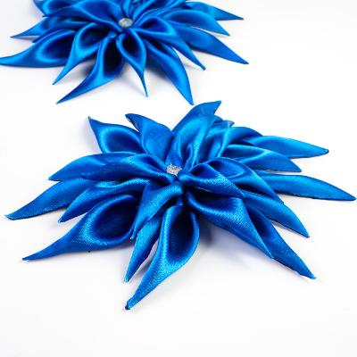Ozdoba do vlasů Dahlia modrá s korálky