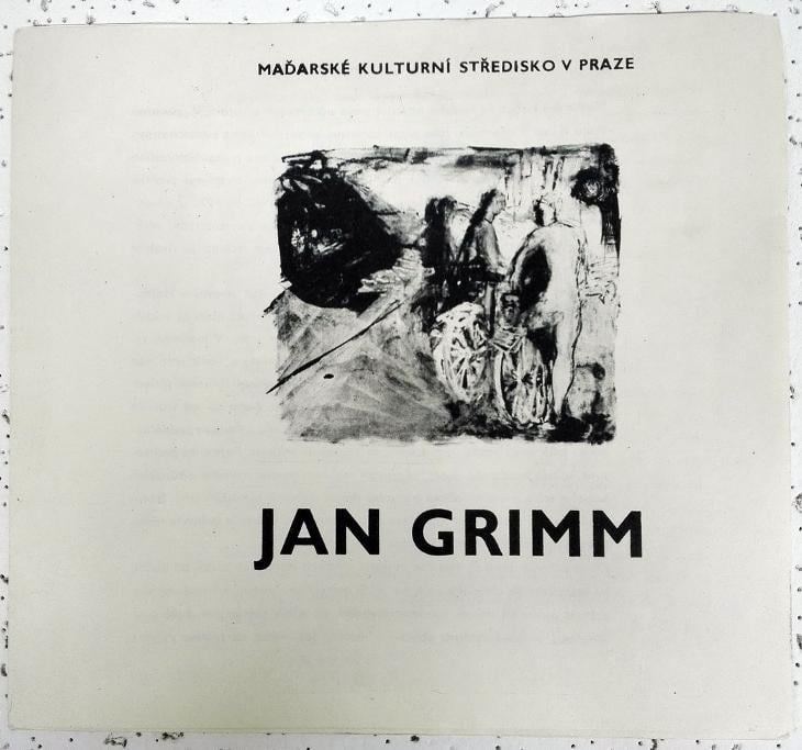 JAN GRIMM - pozvánka (1979) - Umění