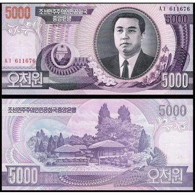 5000 WON 2006 SEVERNÍ KOREA UNC 