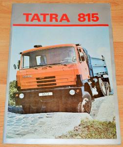 TATRA T815 S3 (1988) - DOBOVÝ PROSPEKT, ROZKLÁDACÍ, FORMÁT A4