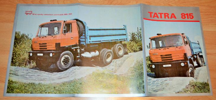 TATRA T815 S3 (1988) - DOBOVÝ PROSPEKT, ROZKLÁDACÍ, FORMÁT A4