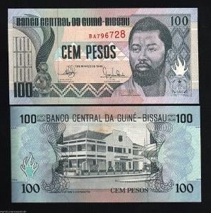 100 PESOS 1990 GUINEA-BISSAU UNC  p11