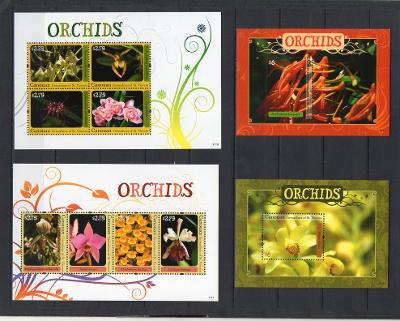 St.Vincent Canouan-Orchideje 2011** Mi. 2xKlb 205-212+Bl.19-20 / 28 €