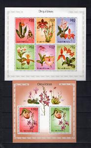 Guinea Bissau-Orchideje 2010**  Mi. Klb.4977-82+Bl.861 / 24 €