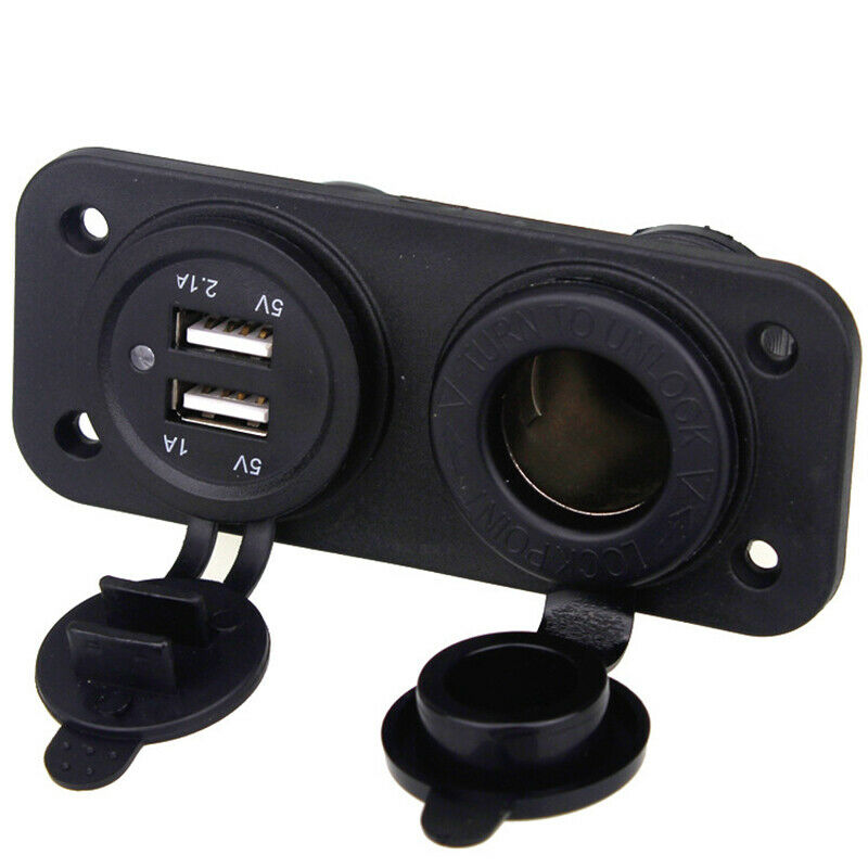 2x USB nabíjačka CL auto-zásuvka do panelu - Auto-moto