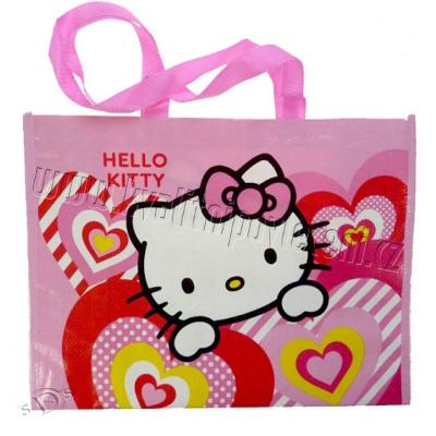 Hello Kitty pink Dětská velká nákupní taška 42 cm