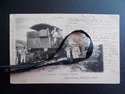 Armáda válka Železniční vojsko ženisté Telegrafní regiment vlak lokomo