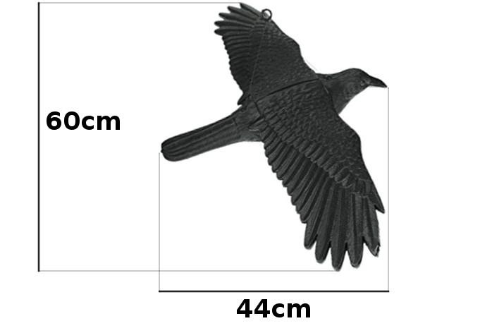 Létající maketa havran plašéní špačků holubů vrána 0643 6556