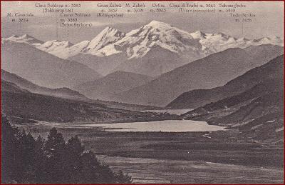 Val Venosta * mapa, jezero, hory, Südtirol, Alpy * Itálie * Z517