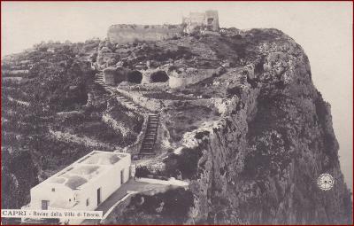 Capri (ostrov) * Villa di Tiberio, hrad, pevnost * Itálie * Z2356