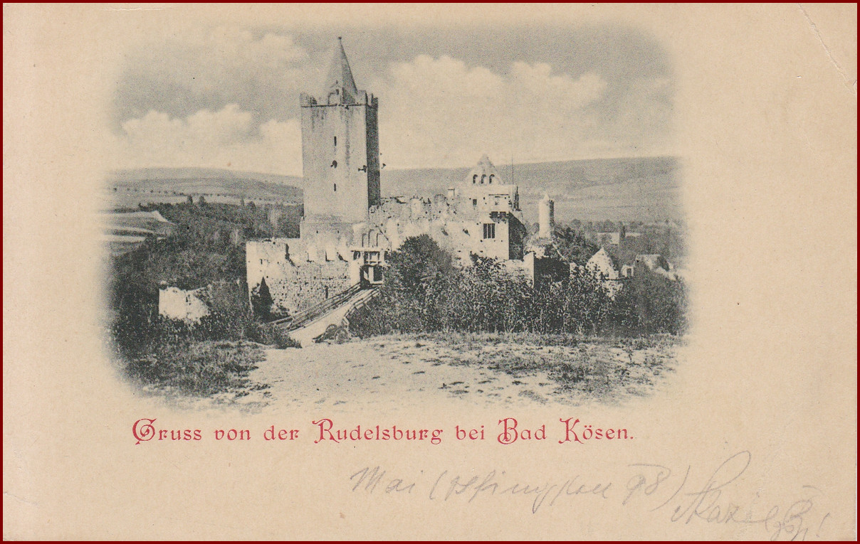 Rudelsburg (Bad Kösen) * hrad, zrúcanina, krajina * Nemecko * Z649 - Pohľadnice