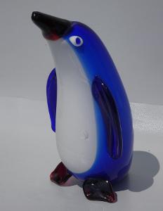 Skleněná figura tučňáka