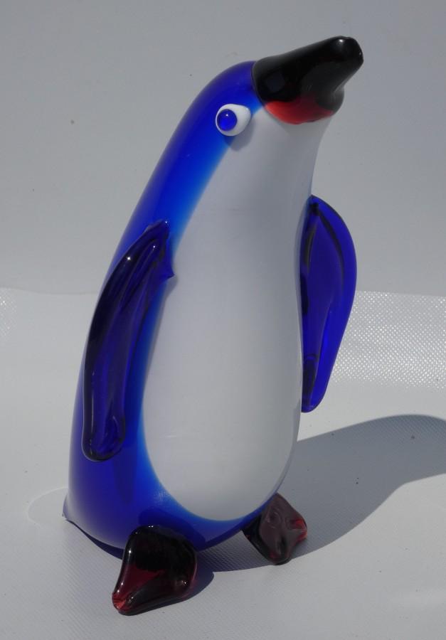 Skleněná figura tučňáka