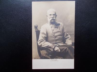 Rakousko císař Franc Josef I. Oficiální portrét panovníka v uniformě