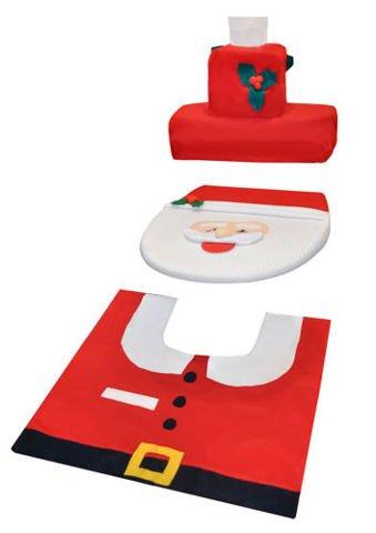 Vánoční potah na toaletu Santa Claus + dárek
