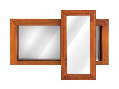 Závěsná koupelnová skříňka se zrcadly (18922A)