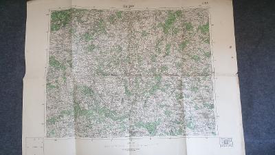 Vojenská mapa 1935 Sedlčany-Votice-Sedlec-Miličín-Kosova Hora-Libouň