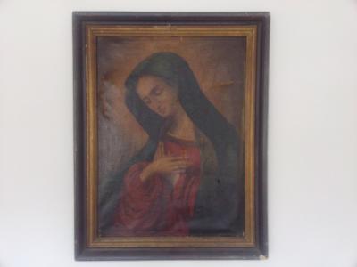 Obraz Olej na plátně panna Marie kolem roku 1700  59cm X 75cm