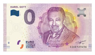 0 EURO BANKOVKA 2019  KAREL GOTT  dobrá ČÍSLA ! ! !