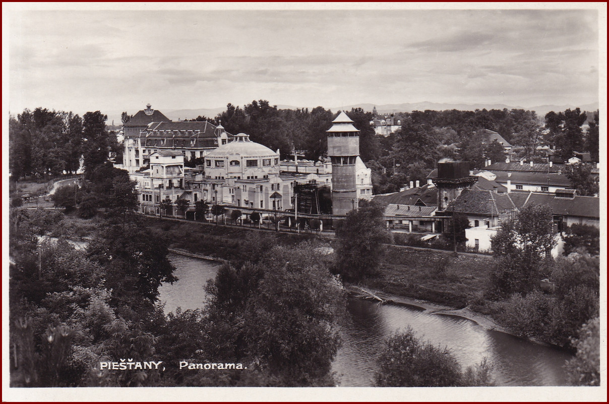 Piešťany (Pöstyén) * vodáreň, časť mesta * Slovensko * Z690 - Pohľadnice miestopis