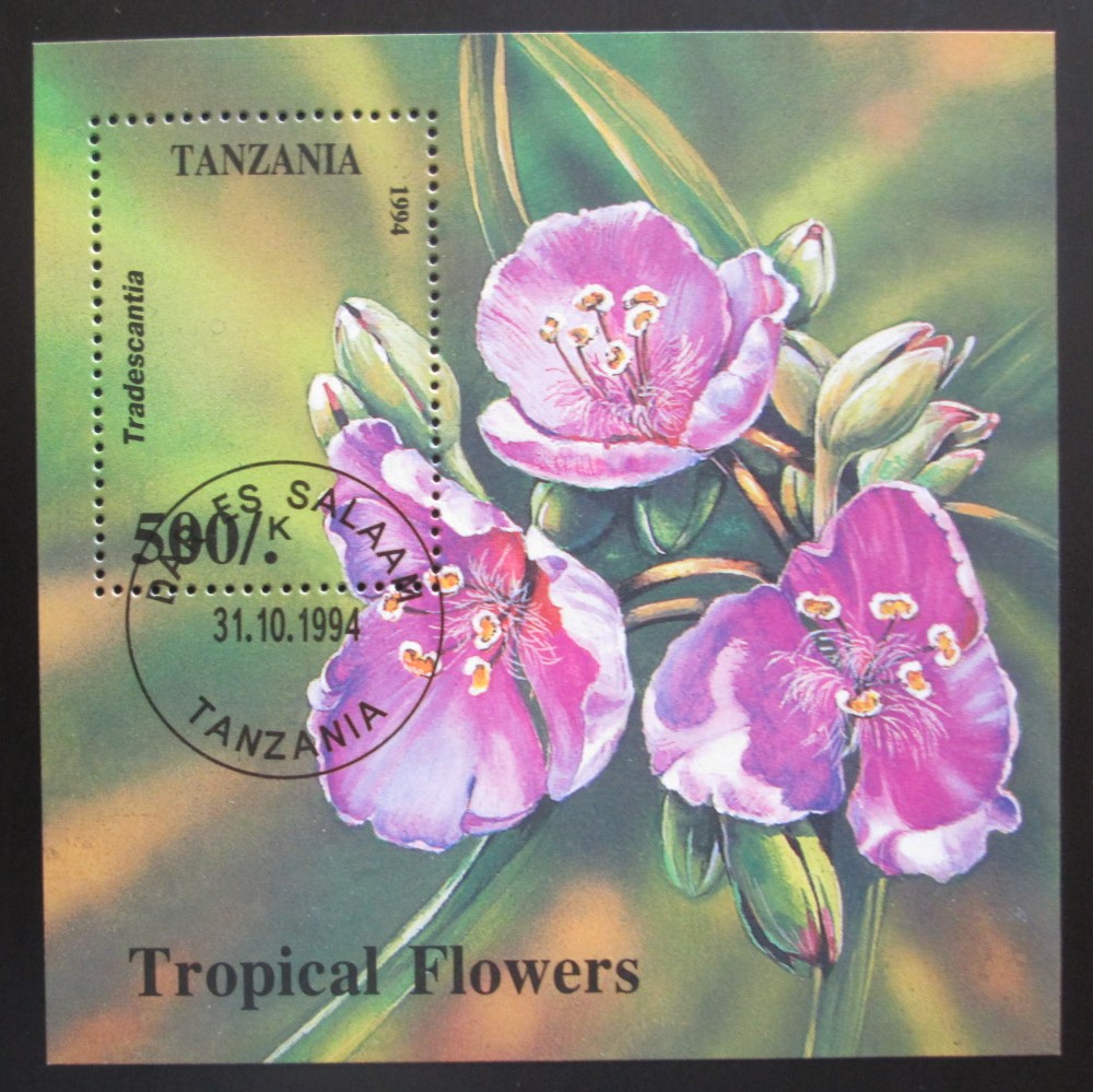 Tanzánia 1994 Tropické kvety Mi# Block 263 0989A - Známky