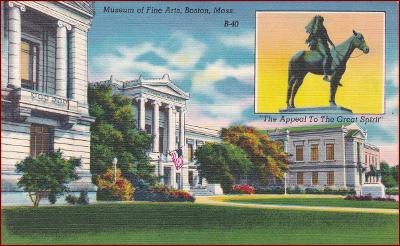 Boston (Massachusetts) * muzeum, socha, koláž * Amerika (USA) * Z2153