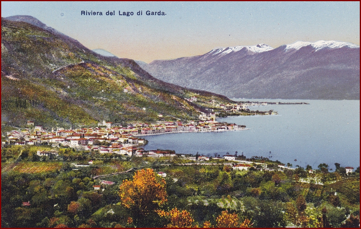 Lago di Garda * jezero, hory, Südtirol, Alpy * Itálie * Z1925 - Pohlednice