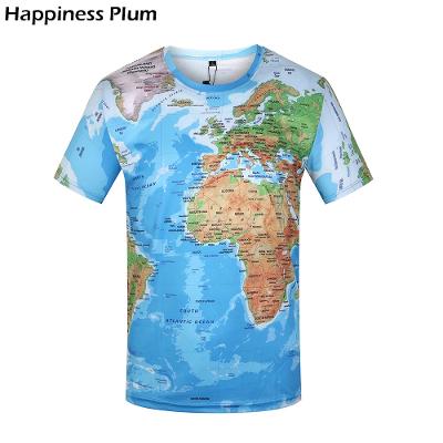 Tričko s mapou světa
