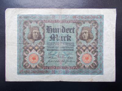Bankovka 100 Marek Německo 1920  Hundert Mark Reichsbank 