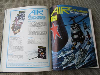časopis Air Enthusiast  International 1974 vázaný nekompletní ročník