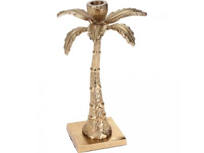 Zlatá palma – dekorativní svícen, výzdoba do bytu 