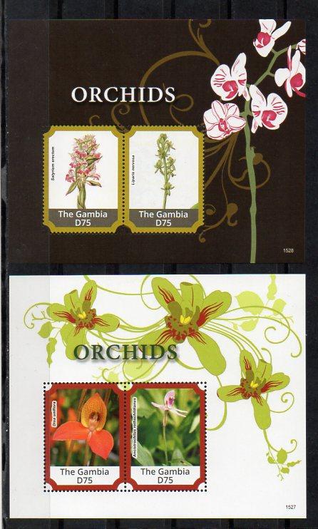 Gambie-Orchideje 2015** Mi.2Klb.7188-7195+Bl.936-937 / 36 € / 2 skeny