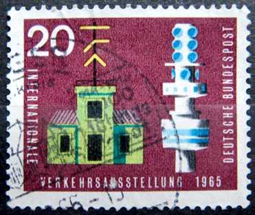 BUNDESPOST: MiNr.471 Telegraph and Telecommunication Tower 20pf 1965