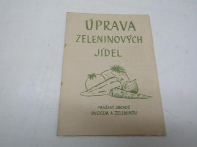 STARÝ REKLAMNÍ LETÁČEK / ÚPRAVA ZELENINOVÝCH JÍDEL  / ČSSR