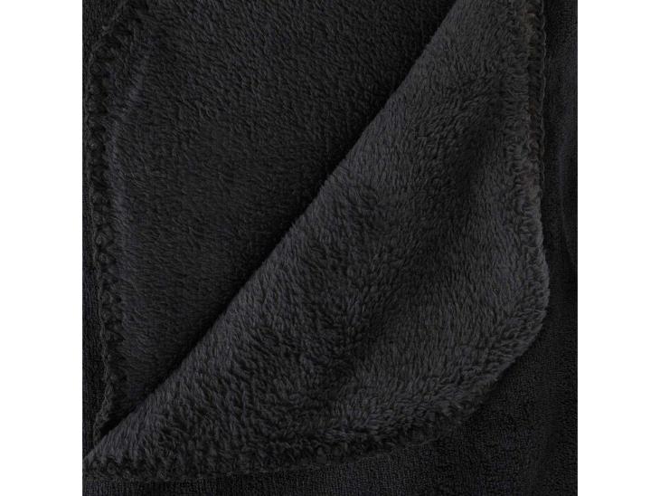 Fleecová deka v černé barvě, měkký pléd - Zařízení pro dům a zahradu