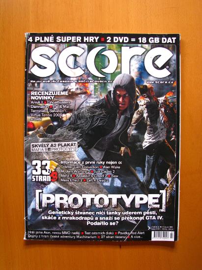 Časopis Score č. 185 (červenec 2009), stav B - Časopisy