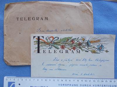 Zdobený blanket telegram přání kytice květin chrpa kopretina klas