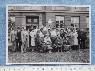 Přerov Hranice  Drahotuše škola foto 1983 sraz absolventi abiturienti