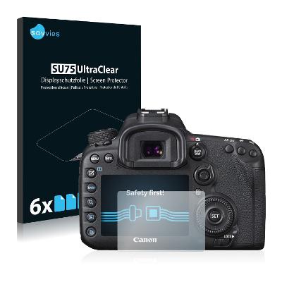 6x Ochranné fólie pro Canon EOS 7D Mark II