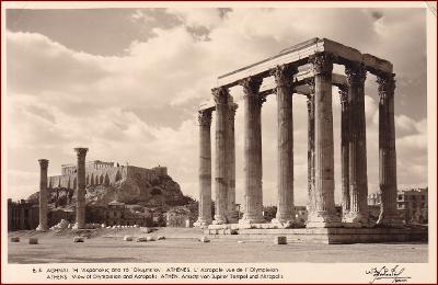 Athény * Acropole, Jupiter Temple, antický chrám * Řecko * Z1850