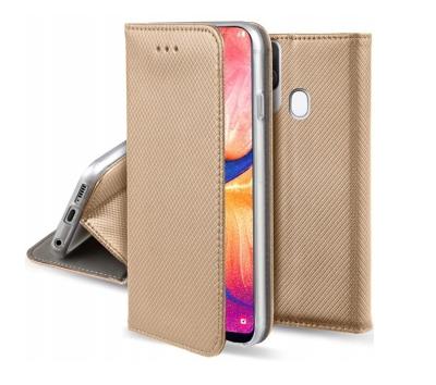 Flipové zlaté magnetické polohovací pouzdro pro Samsung Galaxy A40