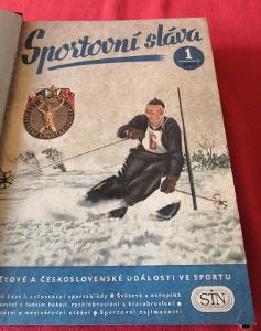 Svázaný časopis Sportovní sláva/č. 1- 4/1955 (Leden - Prosinec) (9255)