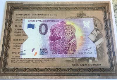 0 eur bankovka Cyril a Metod